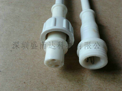 LED燈具連接線防水插頭